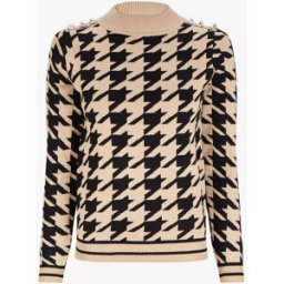 stand-prive.com Pull à motifs et boutons stylisés - Camel/noir camel-noir 36/38 female