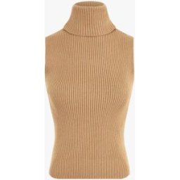 stand-prive.com Pull ajusté sans manches à col roulé - Camel camel T.U female