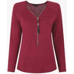 stand-prive.com Pull fin uni à col zippé - Bordeaux bordeaux 36 female