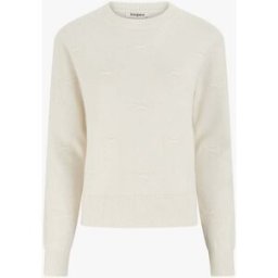 stand-prive.com Pull droit col rond à motif noeud - Écru ecru 36/38 female