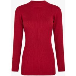 stand-prive.com Pull côtelé à col montant - Rouge rouge 36/38 female