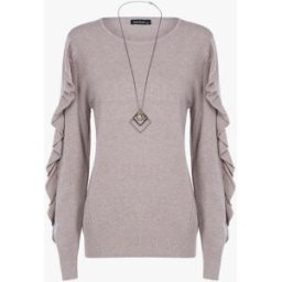 stand-prive.com Pull basique à manches volantées - taupe taupe 36/38 female