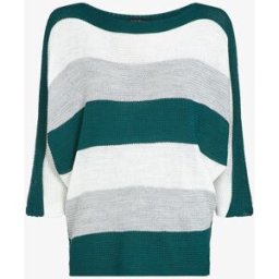 stand-prive.com Pull loose à imprimé rayé et manches dolman - Bleu canard bleu-canard 36/38 female