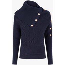 stand-prive.com Pull uni à col roulé stylisé - Marine marine 36/38 female