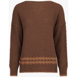 stand-prive.com Pull à bord contrastant - Marron marron 36/38 female