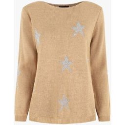 stand-prive.com Pull droit motif étoiles - Camel camel 36/38 female