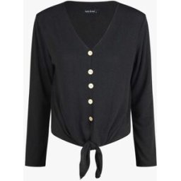 stand-prive.com Pull fin à noeud coupe droite - Noir noir 36 female