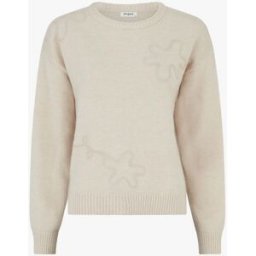 stand-prive.com Pull uni à motif fantaisie - Beige beige 36/38 female
