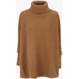 stand-prive.com Pull carré style poncho à col roulé - Camel camel 36/38 female