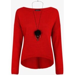 stand-prive.com Pull uni col bateau - Rouge rouge 36/38 female