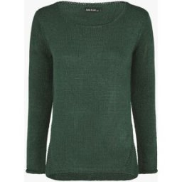 stand-prive.com Pull droit uni col bateau - Vert foncé vert-fonce 36/38 female