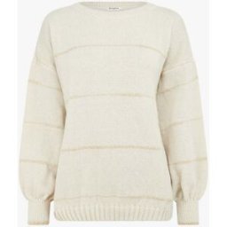 stand-prive.com Pull uni à rayures irisées - Crème creme 36/38 female