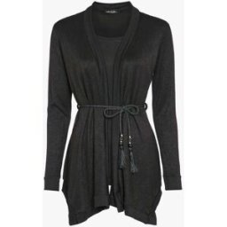 stand-prive.com Pull trompe l'oeil style gilet asymétrique - Noir noir 36 female