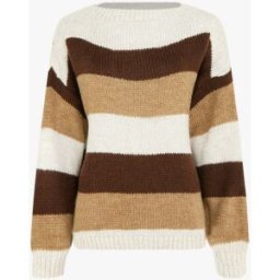 stand-prive.com Pull rayé droit à col rond - Beige beige 36/38 female