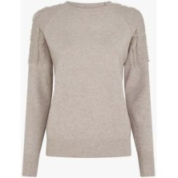 stand-prive.com Pull uni à détail effiloché - Taupe taupe T.U female