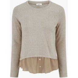 stand-prive.com Pull droit duveteux à bord en voile - Beige beige 36 female