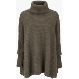stand-prive.com Pull carré style poncho à col roulé - Kaki kaki 36/38 female