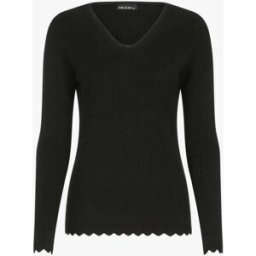 stand-prive.com Pull texturé à bords ondulés - noir noir 36/38 female