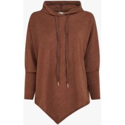 stand-prive.com Pull fin asymétrique à capuche - Marron marron 36 female