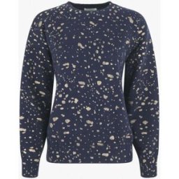 stand-prive.com Pull uni à imprimé moucheté irisé - Marine marine 36/38 female
