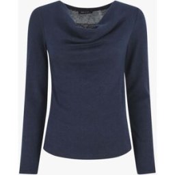 stand-prive.com Pull ajusté manche longues col bénitier - Marine marine 36 female
