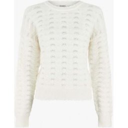 stand-prive.com Pull uni coupe droite maille fantaisie - Blanc blanc 36/38 female