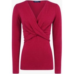 stand-prive.com Pull fin à pans croisés - Rouge cerise rouge-cerise 36/38 female