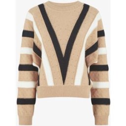 stand-prive.com Pull ample motif en V - Beige beige 36/38 female