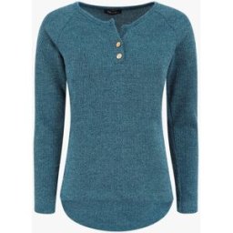 stand-prive.com Pull côtelé à boutons - Bleu canard bleu-canard 36 female