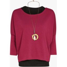 stand-prive.com Pull oversize manches dolman et débardeur - Bordeaux bordeaux 36/38 female