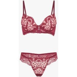 stand-prive.com Ensemble soutien-gorge et string en dentelle fantaisie - Bordeaux bordeaux 100C/42 female