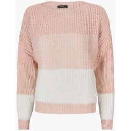 stand-prive.com Pull en grosse maille bicolore - Rose rose 36/38 female