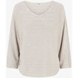 stand-prive.com Pull fin irisé à manches chauves-souris - Beige beige 36/38 female