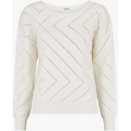 stand-prive.com Pull uni ajouré à col rond - Crème creme 36/38 female