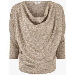 stand-prive.com Pull fin strassé à col bénitier - Beige chiné beige-chine 36 female