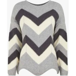stand-prive.com Pull droit bords asymétriques et motif zigzag - Gris gris 36/38 female