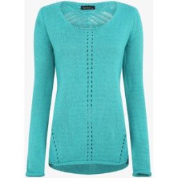 stand-prive.com Pull droit dos en maille stylisée - Turquoise turquoise 36/38 female
