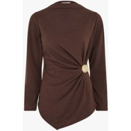 stand-prive.com Pull fin à empiècement broche - Marron marron 36 female
