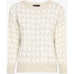 stand-prive.com Pull à motifs triangles - Beige/blanc beige-blanc 36/38 female