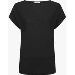 stand-prive.com Pull fin uni à col rond arrondi - Noir noir 36/38 female