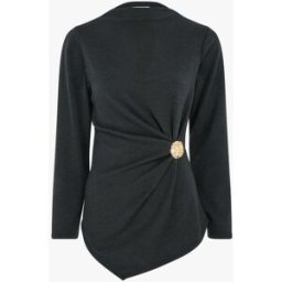 stand-prive.com Pull fin à empiècement broche - Noir noir 36 female