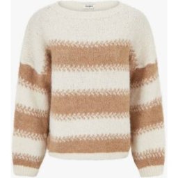 stand-prive.com Pull ample en laine mélangée à rayures stylisées - Camel camel 36/38 female