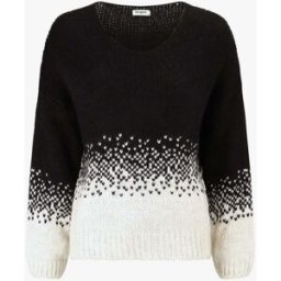 stand-prive.com Pull en maille bicolore - Noir noir 36/38 female