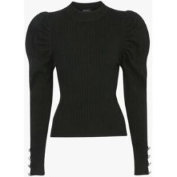 stand-prive.com Pull court à manches gigot - noir noir 36/38 female