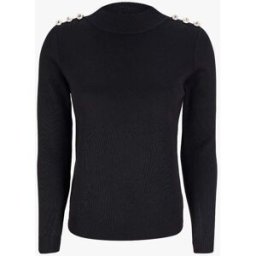stand-prive.com Pull uni à boutons stylisés - Noir noir 36/38 female