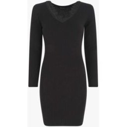 stand-prive.com Robe pull moulante et côtelée - Noir noir 36 female