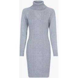 stand-prive.com Robe-pull col roulé et maille torsadée - gris gris 36/38 female