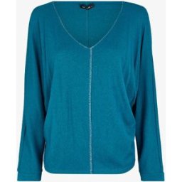 stand-prive.com Pull fin chauve-souris à détails irisés - Bleu canard bleu-canard 36 female