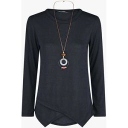 stand-prive.com Pull uni asymétrique coupe droite - Marine marine 36 female