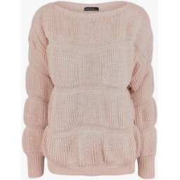 stand-prive.com Pull boule effet gondolé - Rose poudré rose-poudre 36/38 female